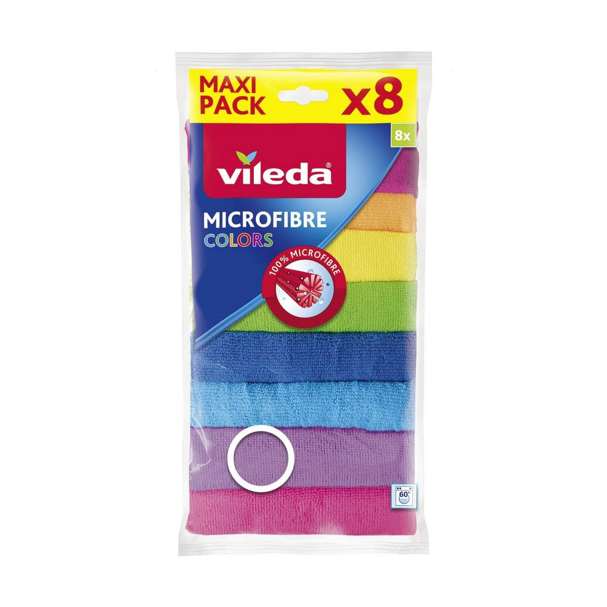 Rengöringstrasor Vileda Mikrofiber Blandade färger (30 x 30 cm)