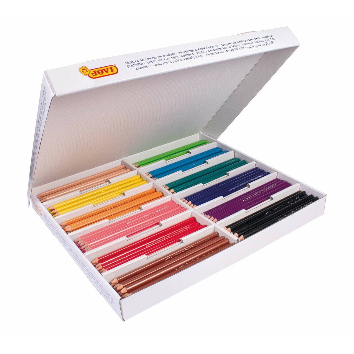 Färgpennor Jovi Woodless Multicolour Box 288 Delar