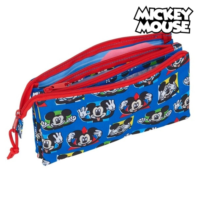 Tredubbel Carry-all Mickey Mouse Me Time Röd Blå