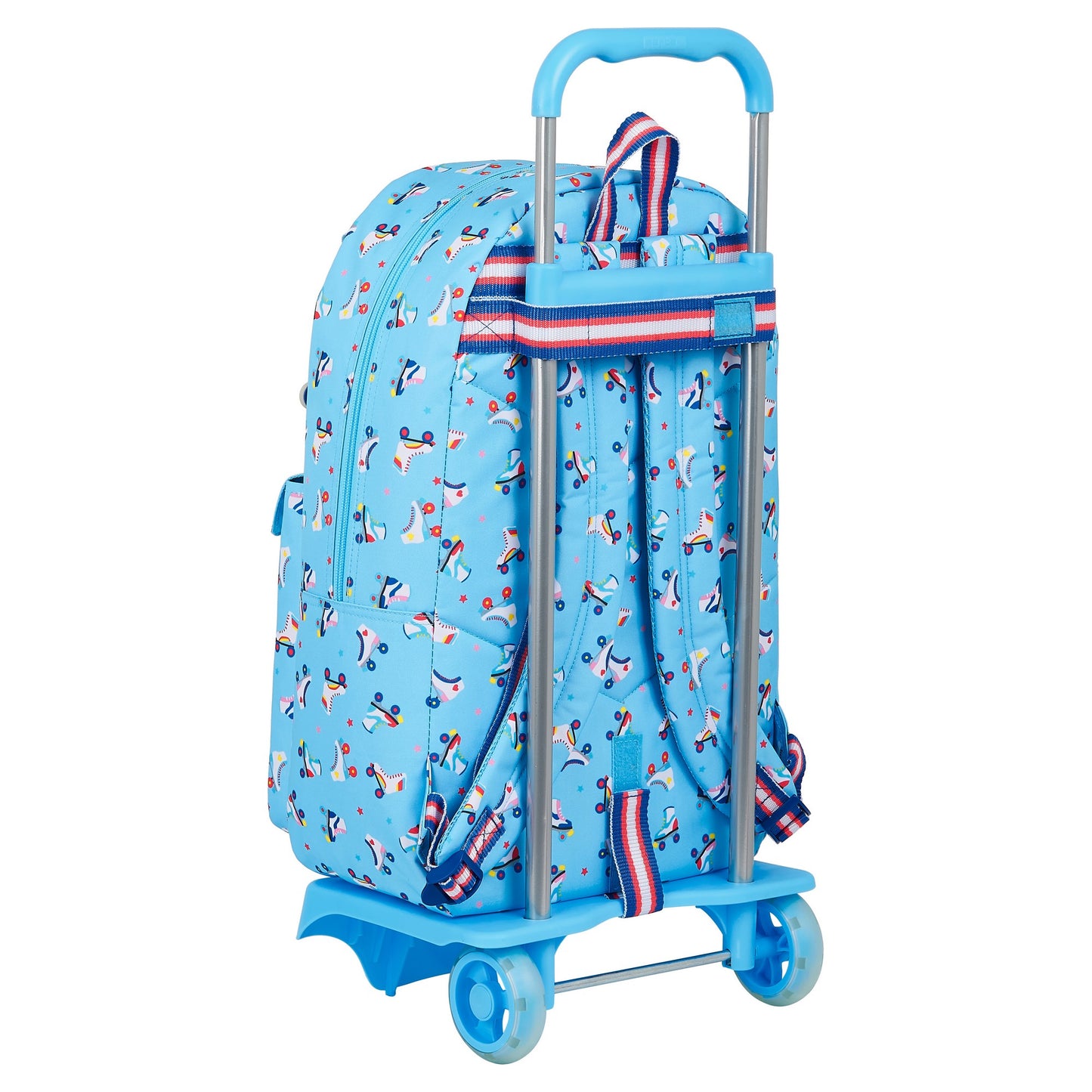 Skolväska med hjul Rollers Moos M160I Ljusblå Multicolour (30 x 46 x 14 cm)