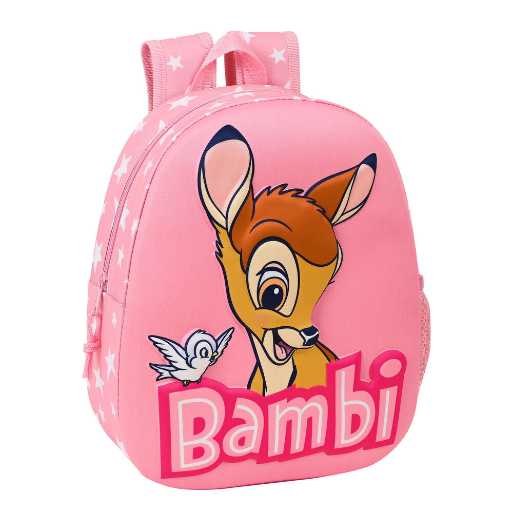 Skolryggsäck 3D Disney Bambi Rosa