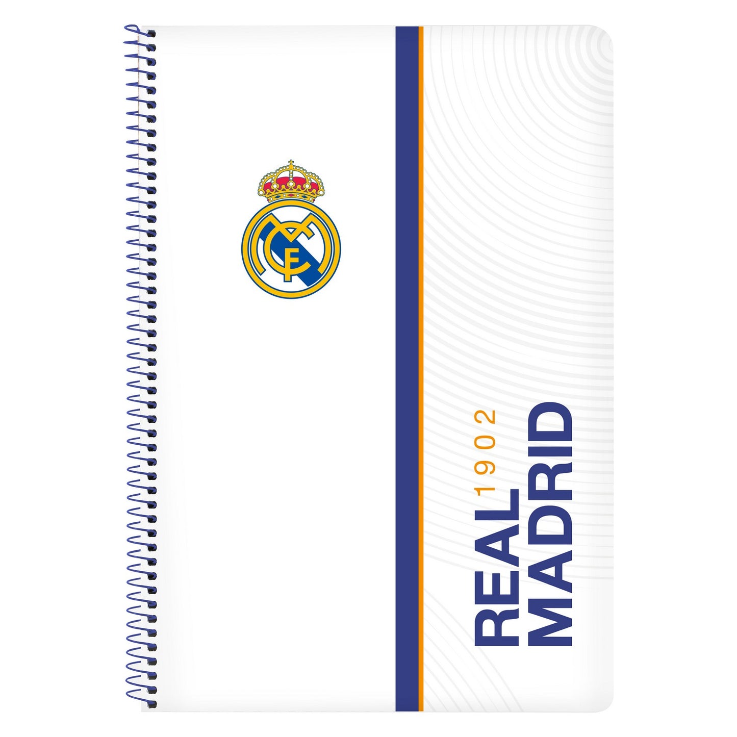 Bok med ringar Real Madrid C.F. Blå Vit A4