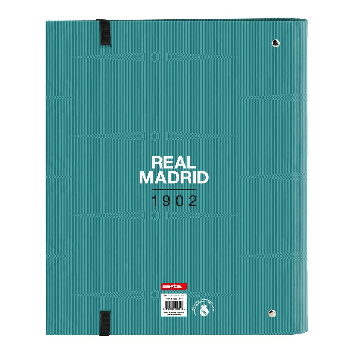 Ringpärm Real Madrid C.F. Vit Turkosgrön (30 mm)