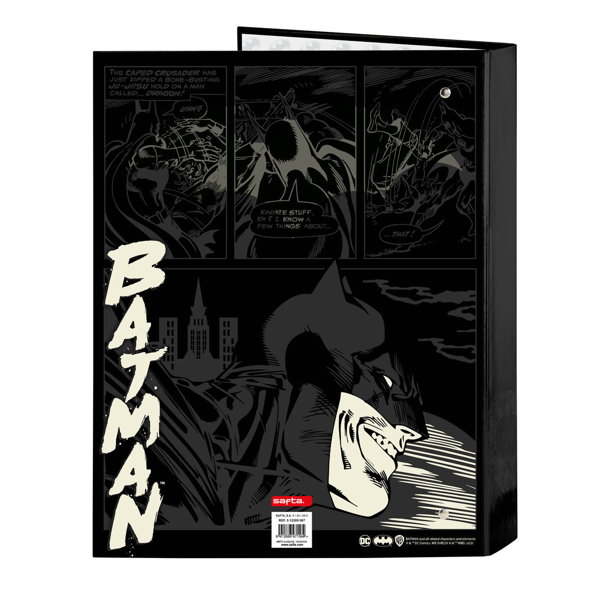 Ringpärm Batman Hero Svart A4 (26.5 x 33 x 4 cm)