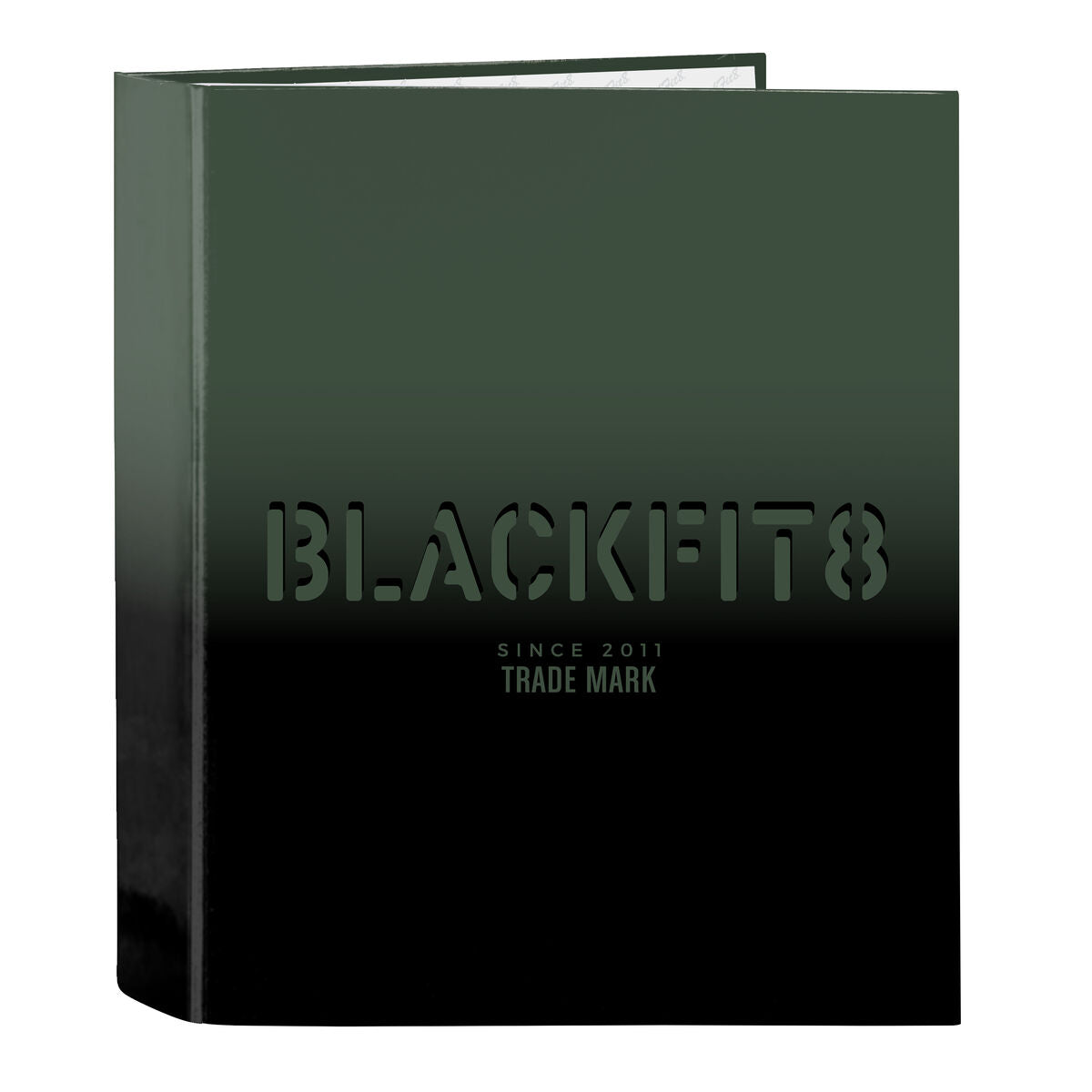 Ringpärm BlackFit8 Gradient Svart Armégrön A4 (27 x 33 x 6 cm)