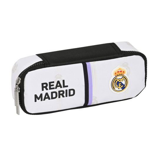 Skolväska Real Madrid C.F. Svart Vit (22 x 5 x 8 cm)