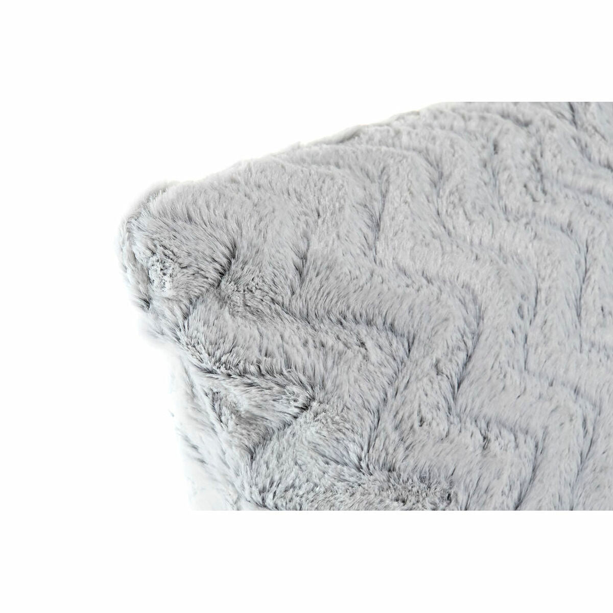 Kudde DKD Home Decor Polyester Sick-sack Aluminium Dvobarvna (45 x 10 x 45 cm)