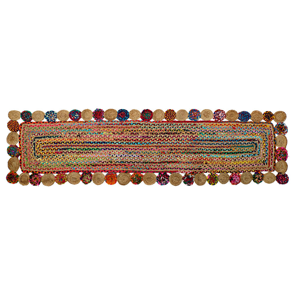 Matta DKD Home Decor Bomull Multicolour Jute (60 x 240 x 1 cm)