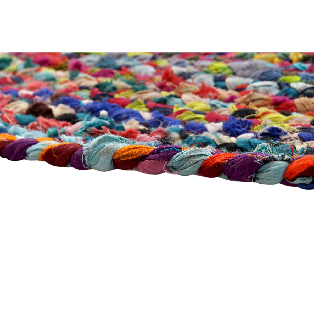 Matta DKD Home Decor Polyester Bomull Multicolour Jute (160 x 160 x 0,7 cm)