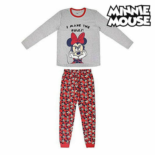 Pyjamas Minnie Mouse Kvinna Grå