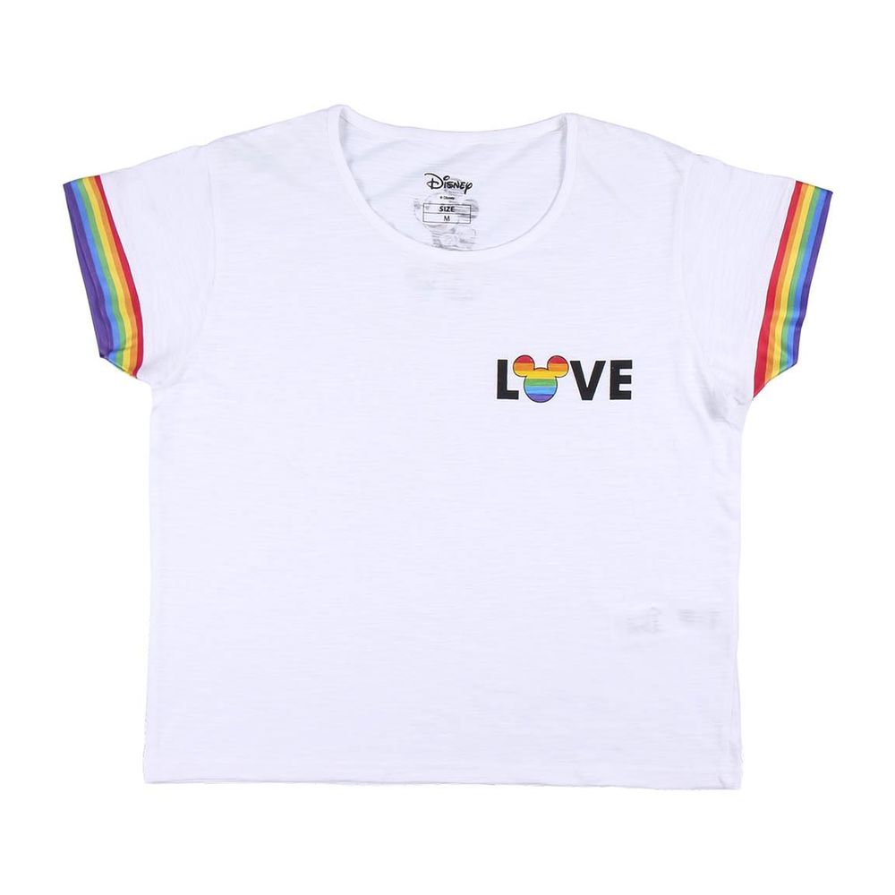 T-shirt med kortärm Dam Disney Love Pride