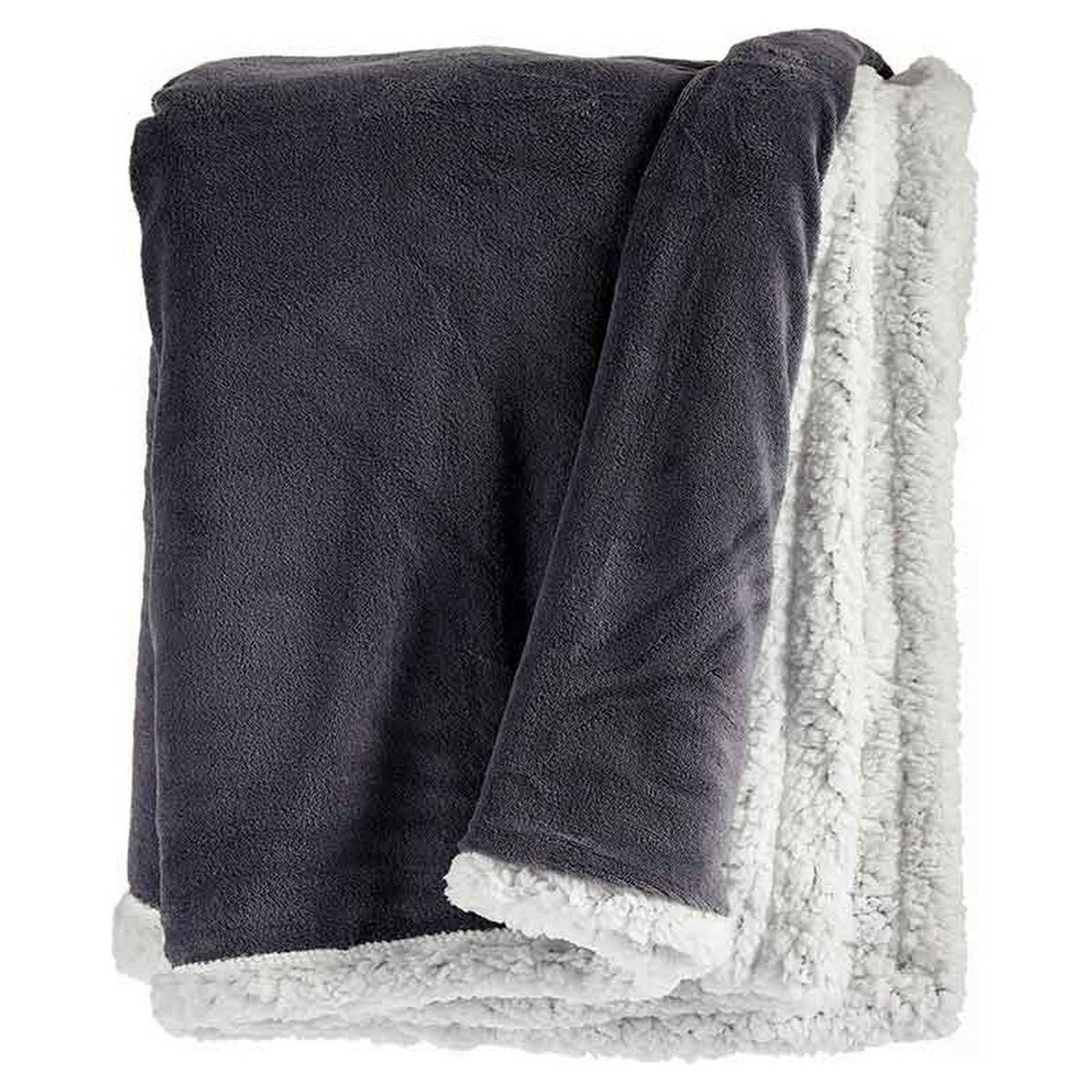 Fleece Blanket Grå Vit (130 x 170 cm)