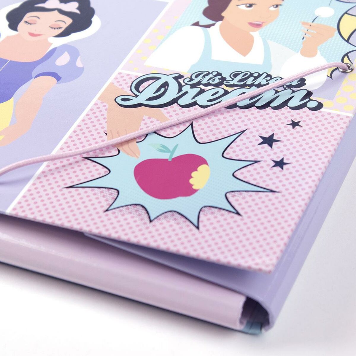 Folder Princesses Disney A4 Rosa (24 x 34 x 4 cm)