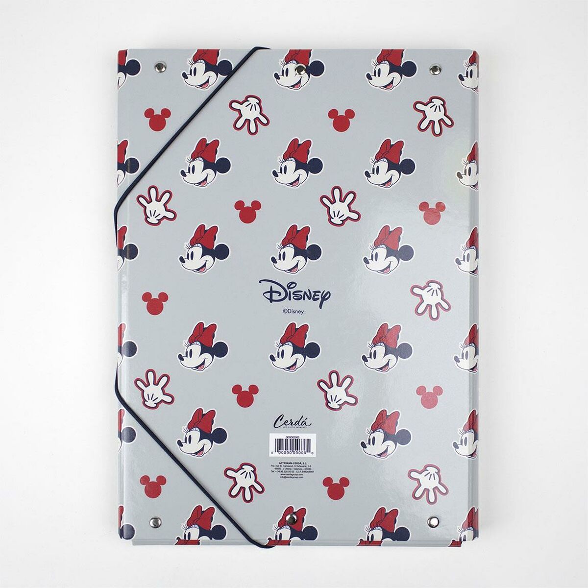 Folder Minnie Mouse A4 Grå (24 x 34 x 4 cm)