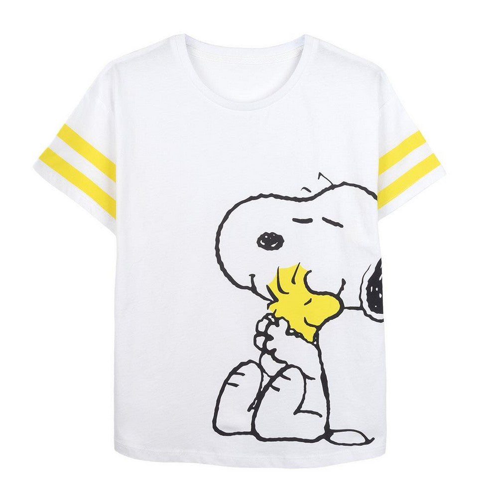T-shirt med kortärm Dam Snoopy