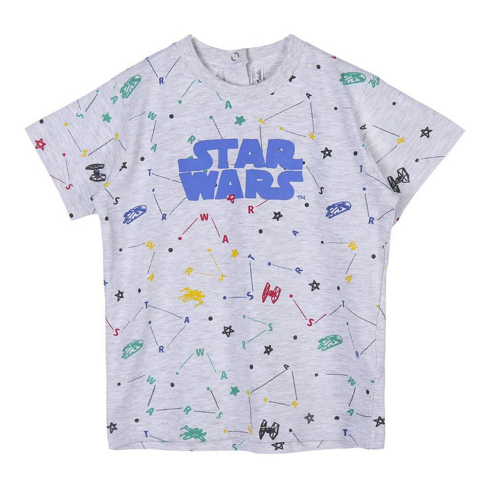 Barn T-shirt med kortärm Star Wars 2 antal Grå
