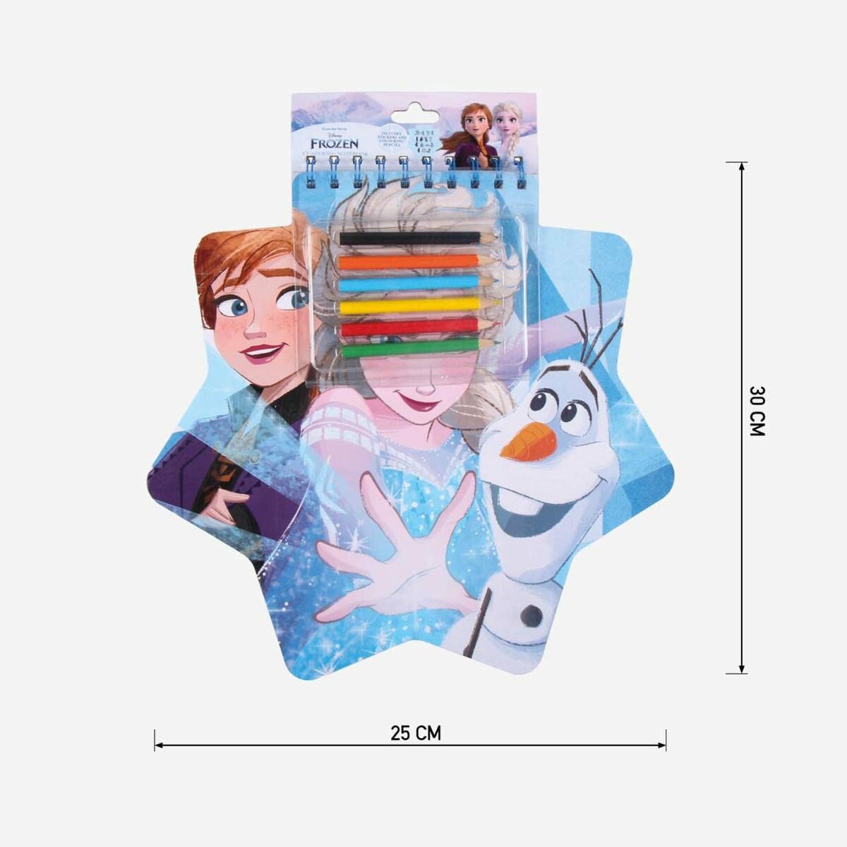 Brevpapper Set Frozen Anteckningsbok (30 x 30 x 1 cm)