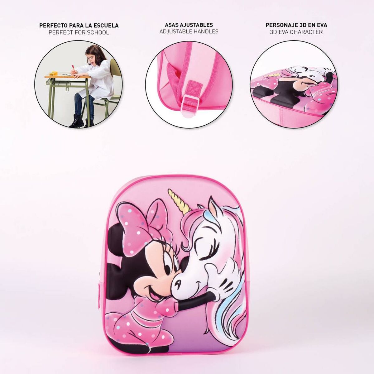 Skolryggsäck Minnie Mouse Rosa (25 x 31 x 10 cm)