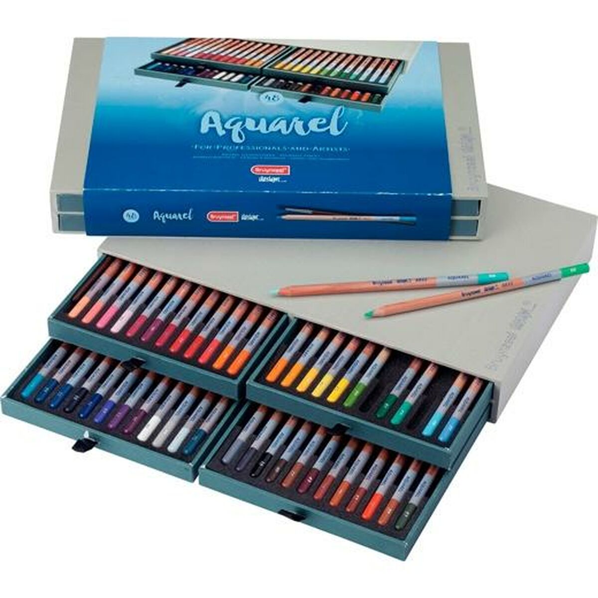 Watercolour Pencils Bruynzeel Aquarel Multicolour 48 Delar